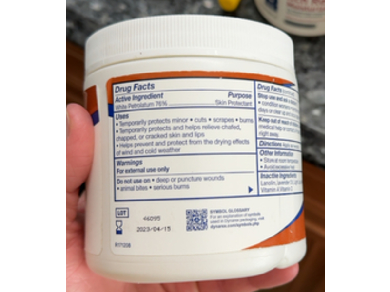 Dynarex Diaper Rash Ointment, Vitamin A & D, 15 oz/425 g