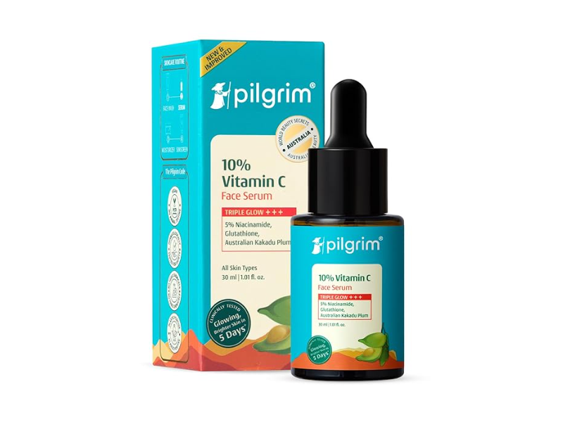 Pilgrim Face Serum, 10 % Vitamin C, 1.01 fl oz/30 mL