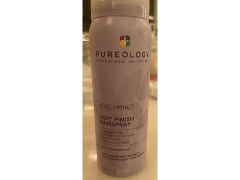 Pureology Soft Finish Hair Spray, Style + Protect, 2.1 oz/60 g