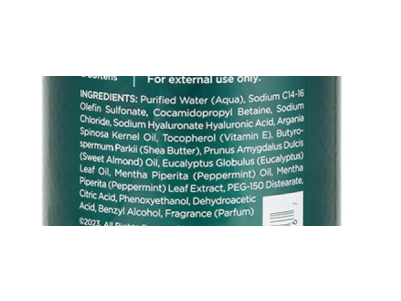 Argan Magic Body Wash, Eucalyptus & Mint, 32 fl oz/946 mL