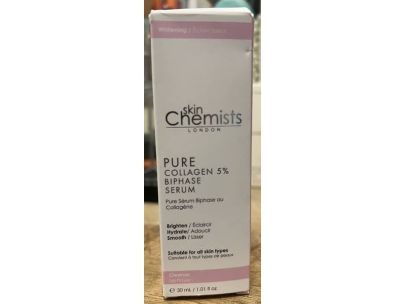 Skin Chemists London Pure Collagen Biphase Serum, 1.01 fl oz/30 mL