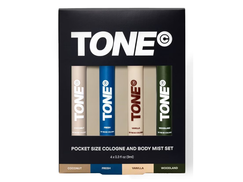 Tone Pocket Size On The Go Cologne Set, 0.3 fl oz/9 mL, 4 Count