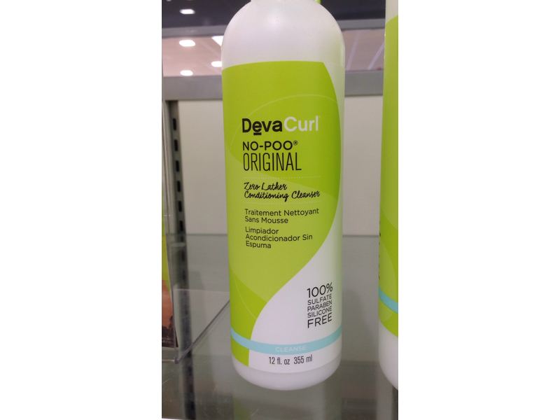 DevaCurl No Poo-Zero Lather Conditioning Cleanser, 12 fl oz/355 mL