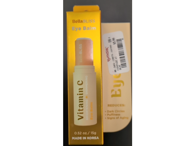 Bella Bliss Eye Balm, Vitamin C, 0.52 oz/15 g