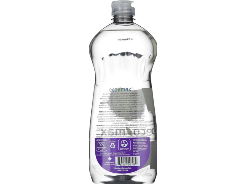 Eco-Max Ultra Dish Wash, Lavender, 25 fl oz/740 mL