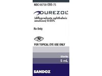Durezol (difluprednate ophthalmic emulsion) 0.05%, 5 mL, Sandoz (Rx) - Image 2
