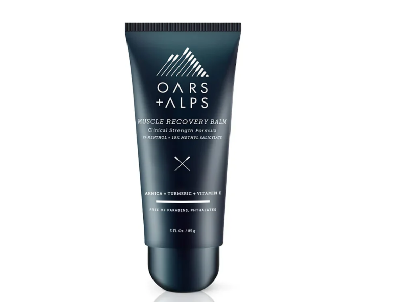 Oars + Alps Muscle Recovery Balm, Arnica + Turmeric + Vitamin E, 3 oz/85 g