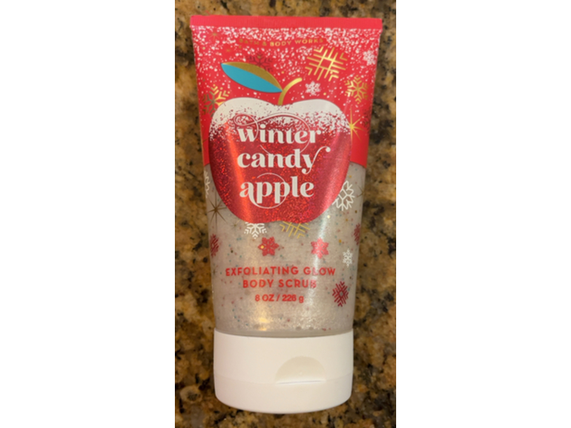 Bath & Body Works Exfoliating Glow Body Scrub, Winter Candy Apple, 8 oz/226 g