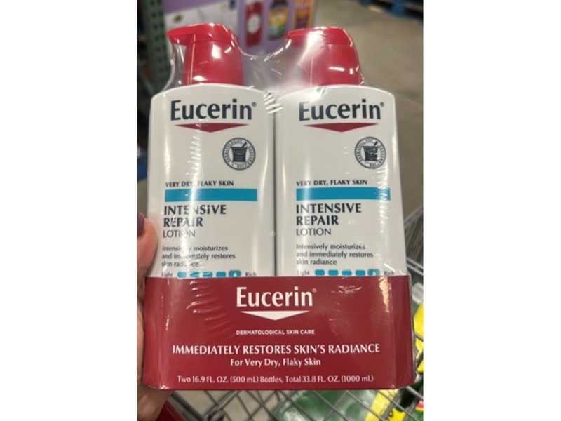 Eucerin Intensive Repair Lotion, 16.9 oz/500 mL, Pack Of 2