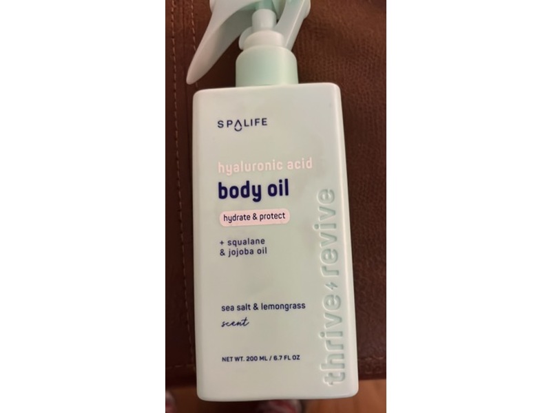 Spa Life Body Oil, Sea Salt & Lemongrass Scent, 6.7 fl oz/200 mL