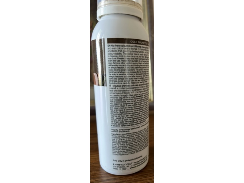 milk_shake Color Whipped Cream Leave In Conditioner, Cold Brunette, 3.4 fl oz/100 mL
