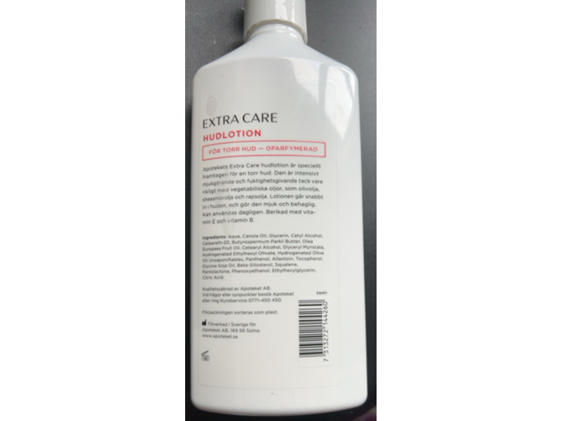 Apoteket Extra Care Body Lotion, Vitamin E & Vitamin B, 400 mL