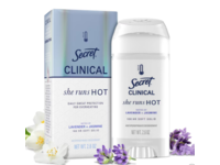 Secret Clinical She Runs Hot Antiperspirant/Deodorant, Lavender + Jasmine, 2.6 oz/73 g - thumbnail 1