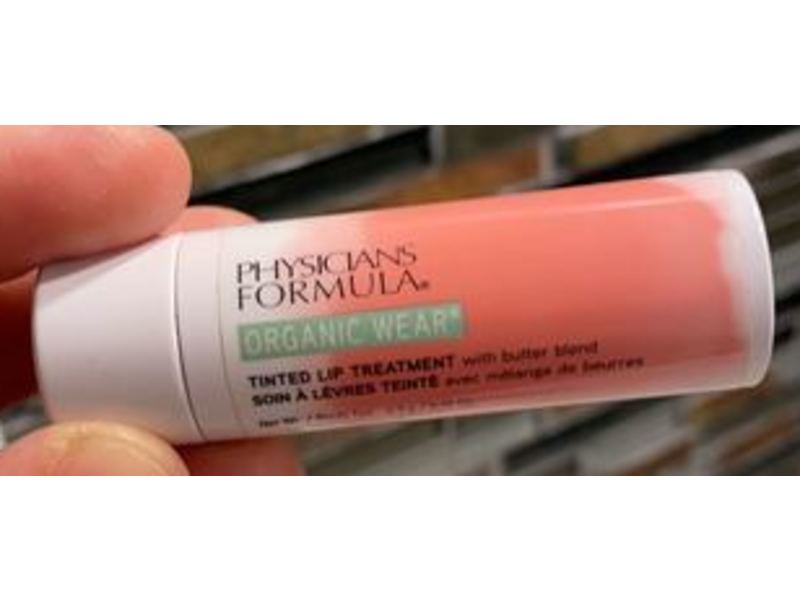 Physicians Formula Organic Wear Tinted Lip Treatment, Tickled Pink, 0.15 oz/4.3 g