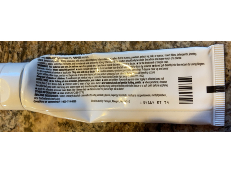 Padagis Maximum Strength Anti-Itch Cream, Hydrocortisone 1%, 1 oz/28 g