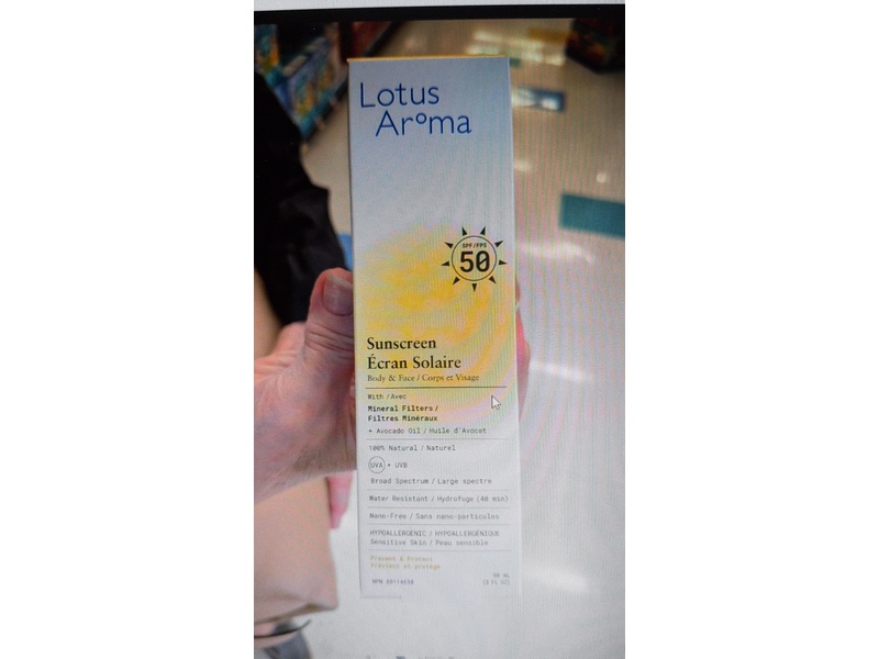 Lotus Aroma Body & Face Sunscreen, SPF 50, 3 fl oz/90 mL