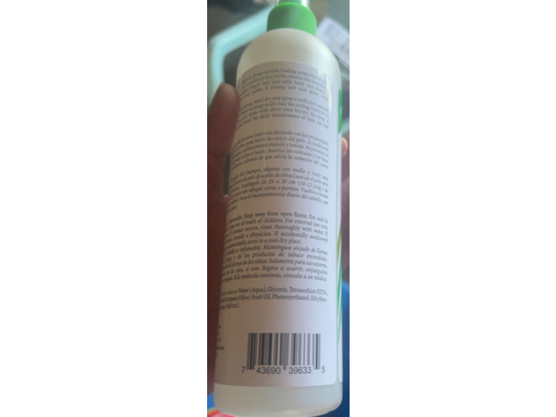 Lusti Olive Oil Hair Sheen, 13.5 fl oz/399 mL