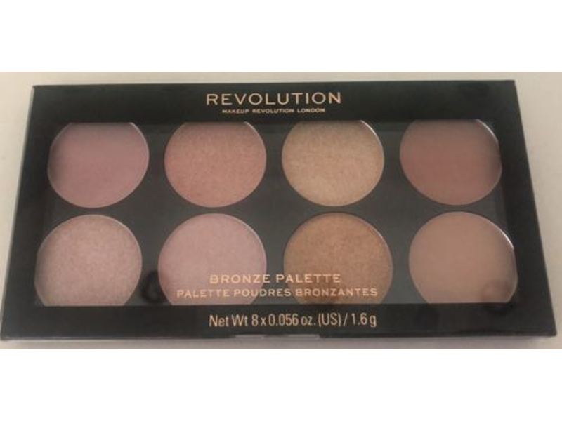 Revolution Makeup Bronze Palette, Golden Sugar 2 Rose Gold, 0.056 oz/1.6 g