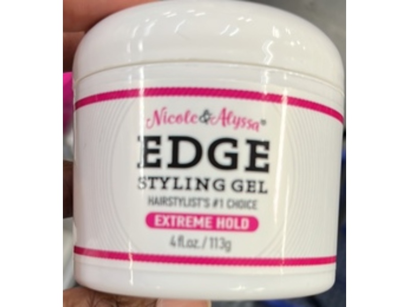 Nicole & Alyssa Edge Styling Gel, Extreme Hold, 4 fl oz/113 g
