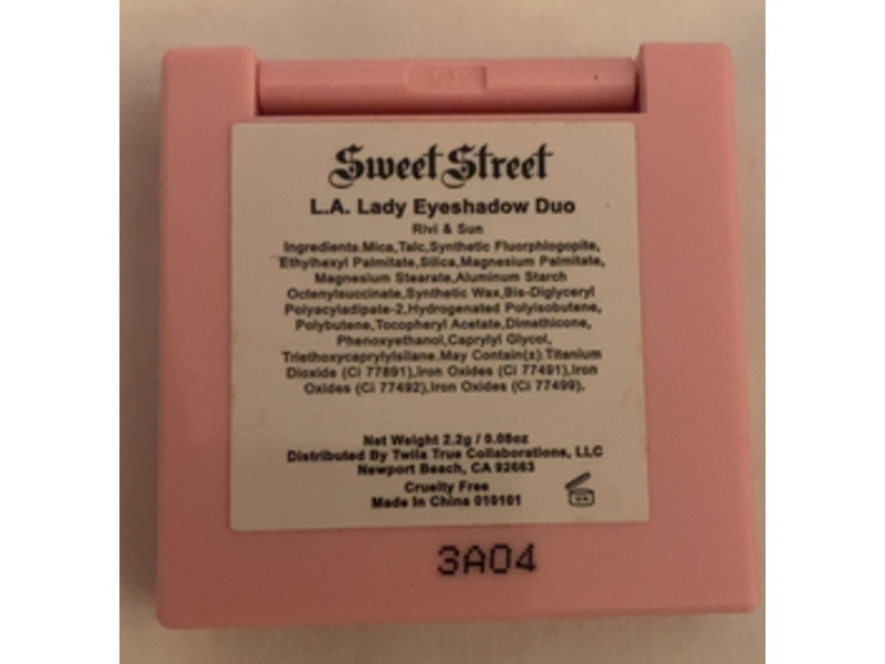 La Bella Donna Sweet Street L.A. Lady Eyeshadow Duo, Rivi & Sun, 0.08 oz/2.2 g