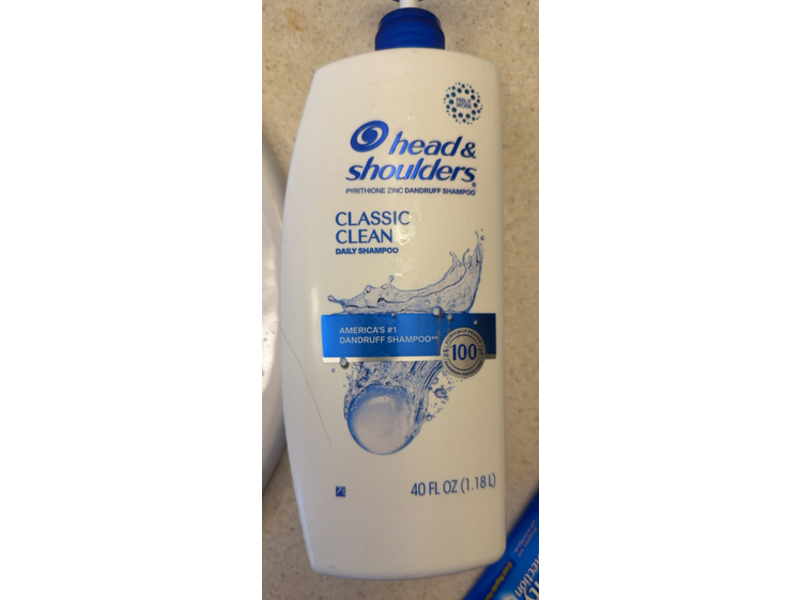 Head & Shoulders Classic Clean Dandruff Daily Shampoo, 40 fl oz/1.18 L