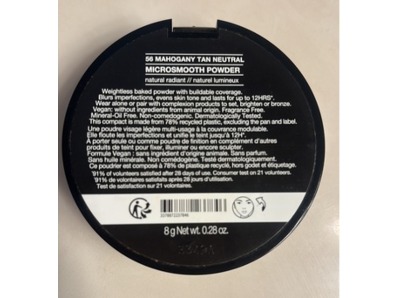 Sephora Microsmooth Powder, 56 Mahogany Tan Neutral, 0.28 oz/8 g