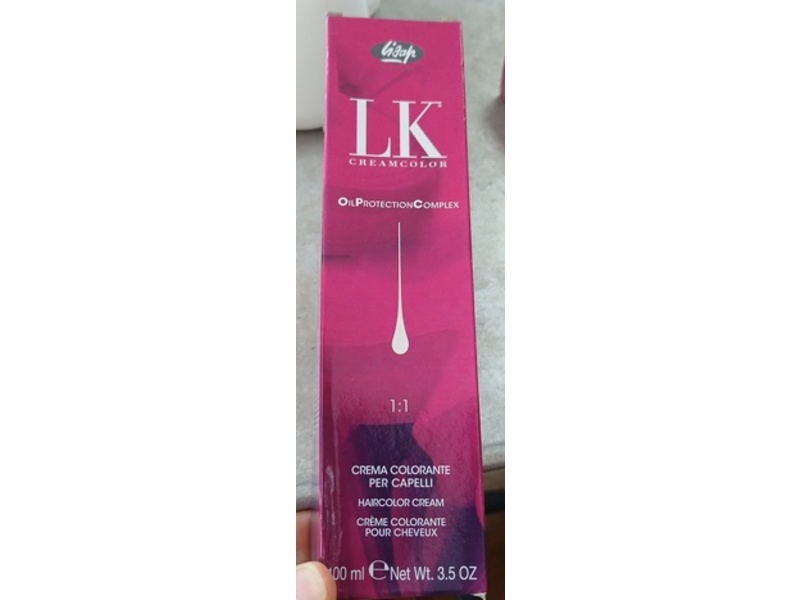 Lisap Milano LK Oil Protection Complex Permanent Color, 5/54 Light Brown Red Mahogany, 3.5 oz/100 mL