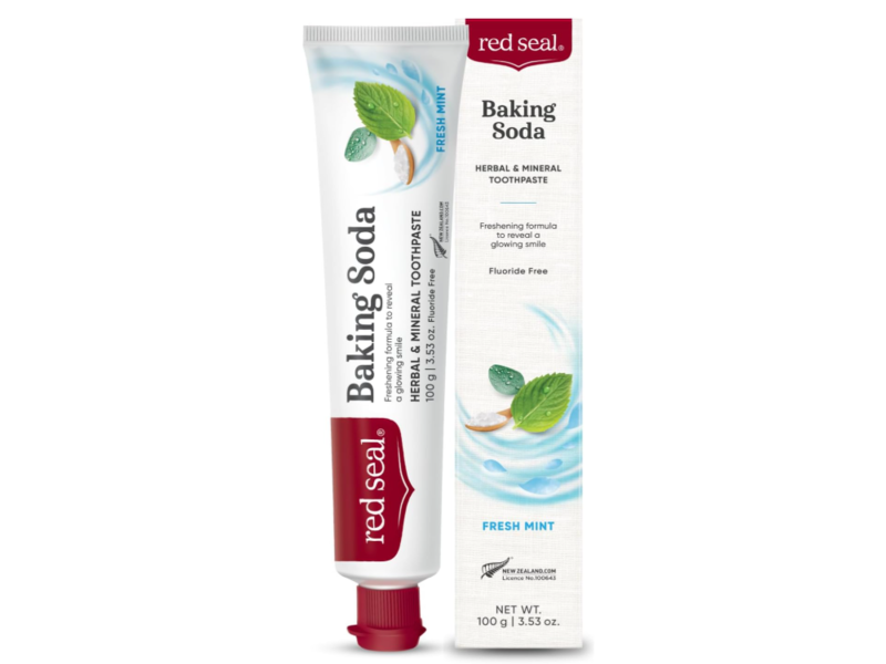 Red Seal, Baking Soda Herbal & Mineral Toothpaste, Fresh Mint, 3.53 oz/100 g