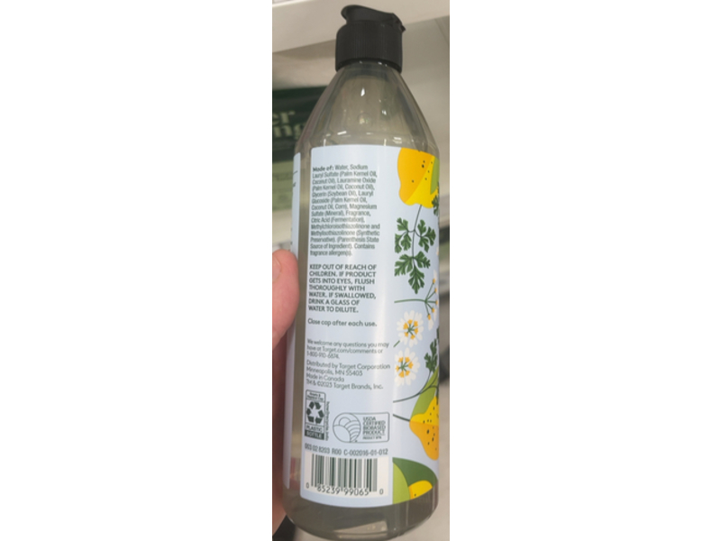 Ever Spring Lemon & Coriander Dish Soap, 18 fl oz/532.3 mL