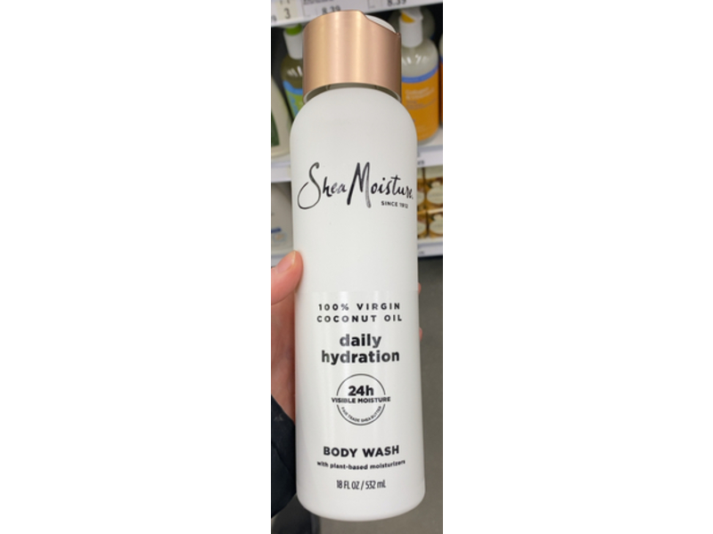 Shea Moisture Daily Hydration Body Wash, Coconut Oil, 18 fl oz/532 mL