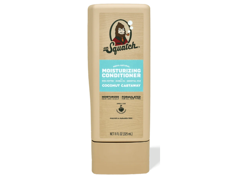 Dr. Squatch Coconut Castaway Moisturizing Conditioner, 11 fl oz/325 mL, Pack Of 2