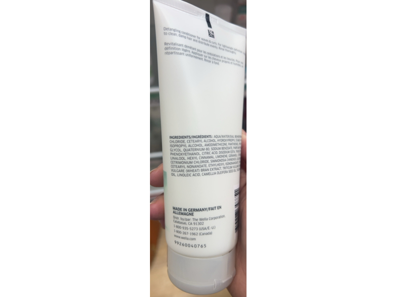 Wella Nutricurls Waves & Curls Conditioner, 6.7 fl oz/200 mL