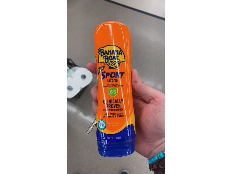 Banana Boat Sport Ultra Sunscreen Lotion, SPF 65, 8 fl oz/236 mL