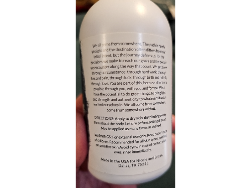 N+B Fearless Body Shimmer, 8 fl oz/240 mL