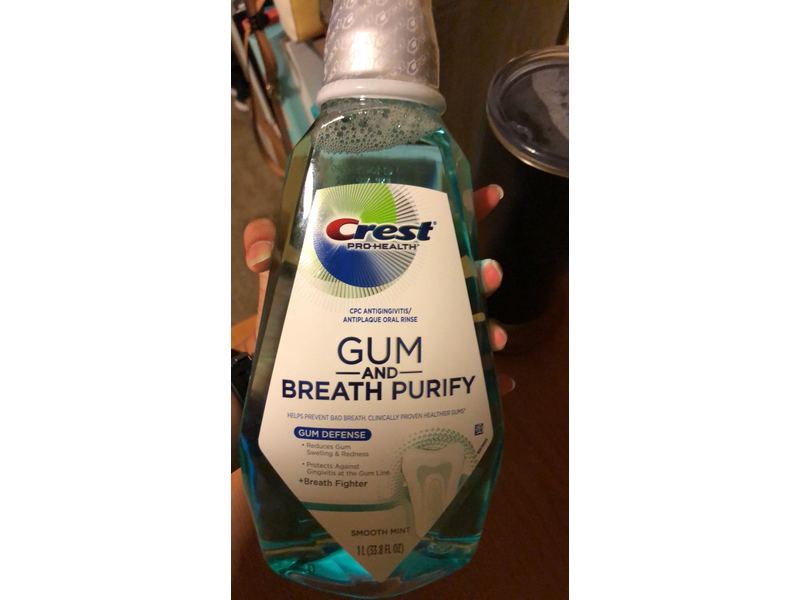 Crest Pro-Health Gum And Breath Purify, Smooth Mint, 33.8 fl oz/1L