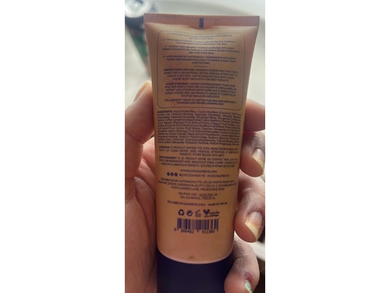 Coco & Eve Whipped Body Cream, Glow Figure, 2.8 fl oz/68 mL