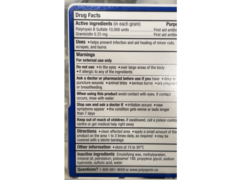 Polysporin Original Antibiotic Cream, 30 g