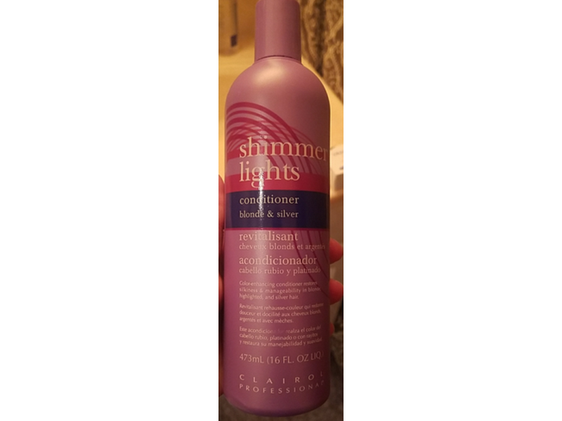 Clairol Shimmer Lights Conditioner, Blonde & Silver, 16 fl oz/473 mL
