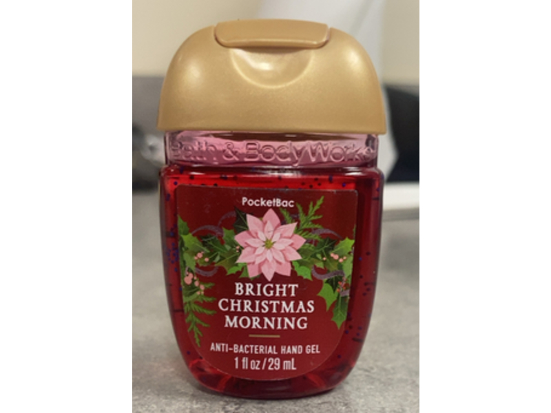 Bath & Body Works Anti-Bacterial Hand Gel, Bright Christmas Morning, 1 fl oz/29 mL