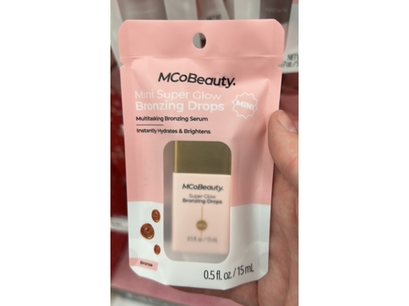 MCoBeauty Mini Super Glow Bronzing Drops, Bronze, 0.5 fl oz/15 mL
