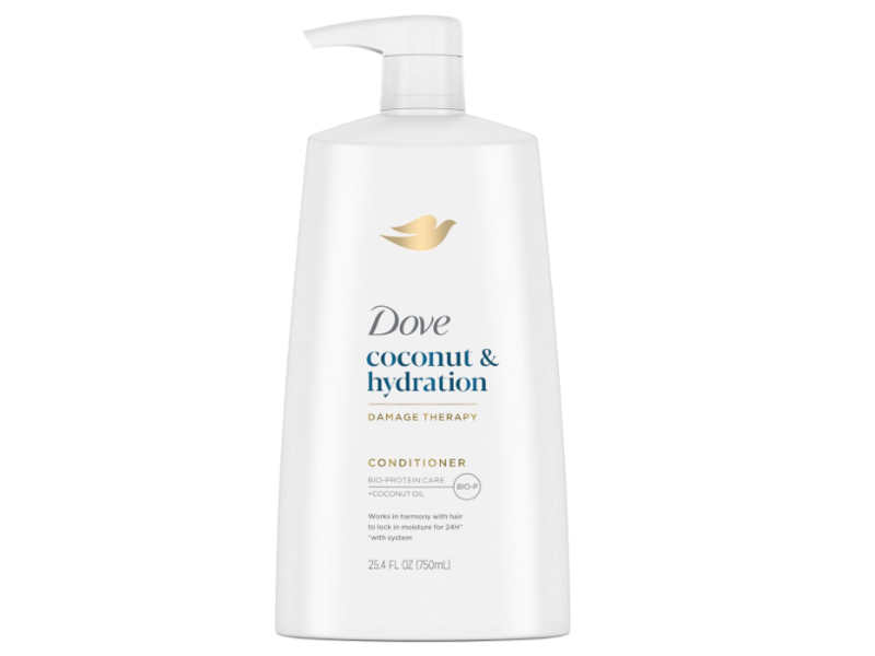 Dove Damage Therapy Conditioner, Coconut & Hydration, 25.4 fl oz/750 mL