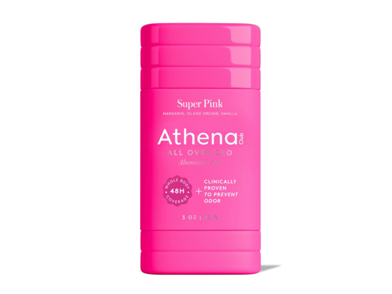 Athena Club All Over Deo, Super Pink, 2.6 oz/74 g