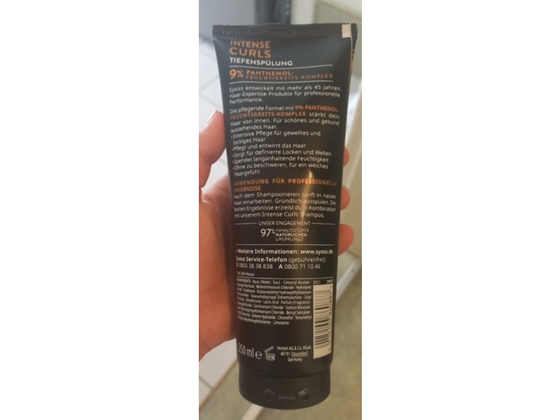 Syoss Intense Curls Deep Conditioner, 250 mL
