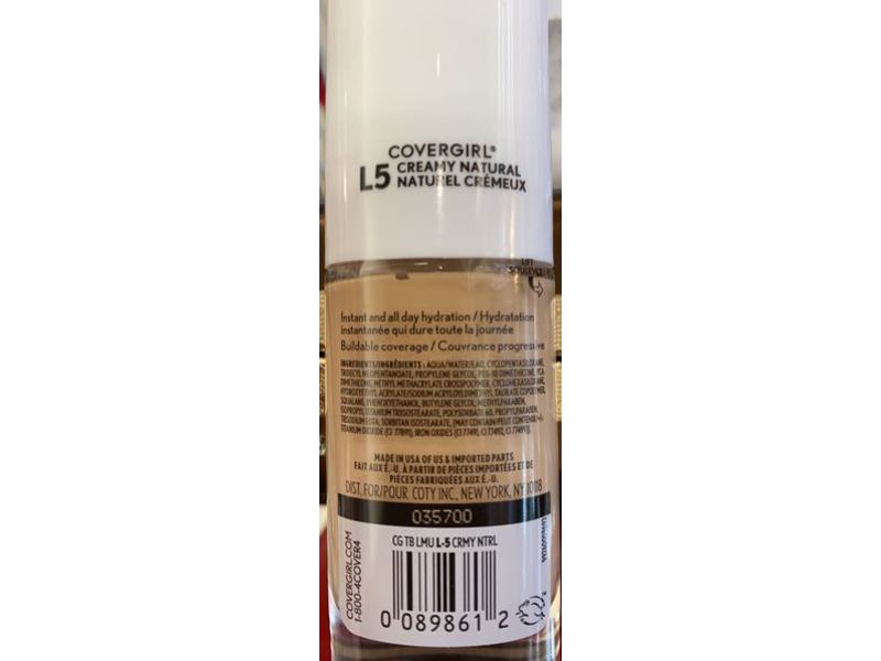 Covergirl Trublend Smoothing Natural Finish Foundation, L5 , 1 fl oz/30 mL