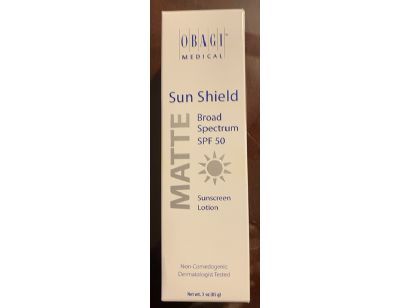 Obagi Medical Sun Shield Matte Sunscreen Lotion, SPF 50, 3 oz/85 g