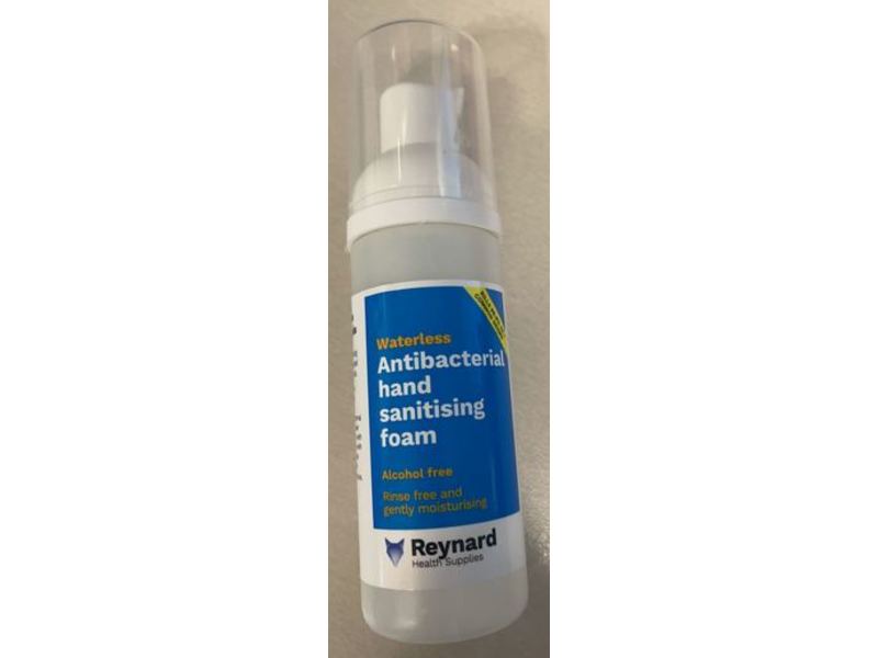 Reynard Antibacterial Hand Sanitising Foam, Waterless, 1.75 fl oz/50 ml