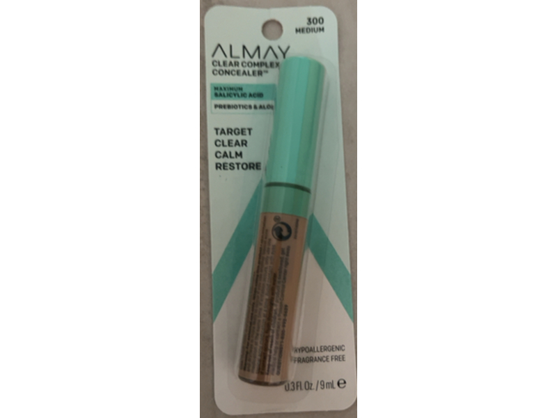 Almay Clear Complexion Concealer, 300 Medium, 0.3 fl oz/9 mL