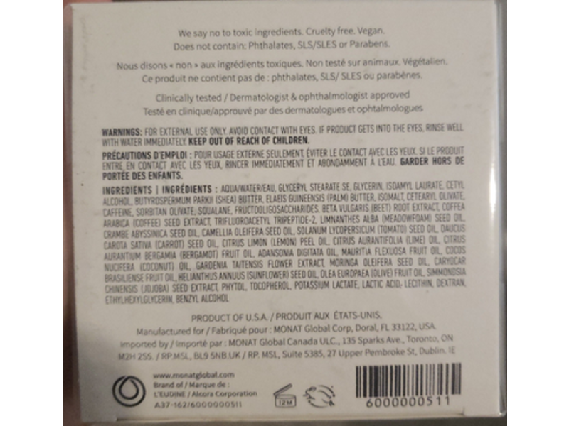 Monat Eye Smooth Cream, 0.5 fl oz/15 mL