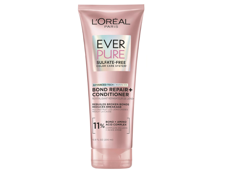 L'Oreal Paris Ever Pure Bond Repair+ Conditioner, 11% Bond + Amino Acid Complex, 6.8 fl oz/200 mL