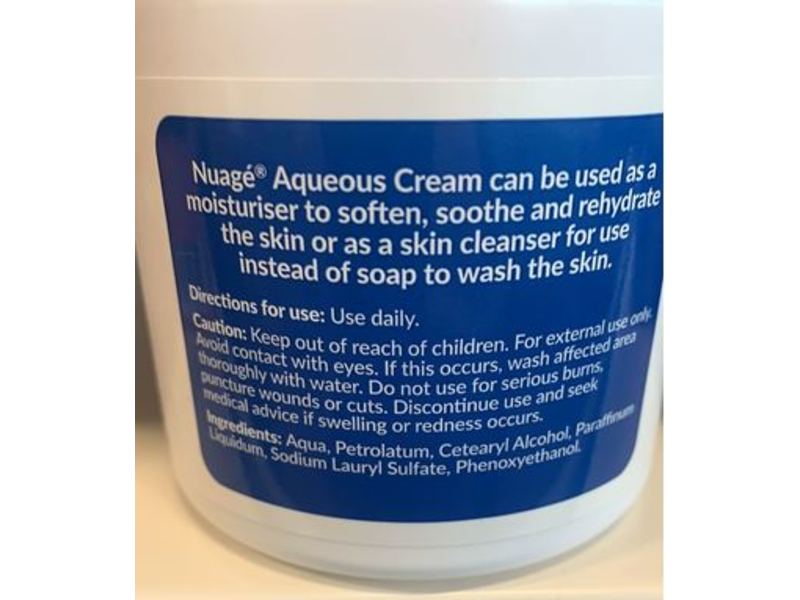 Nuage Aqueous Cream, Fragrance Free, 350 mL